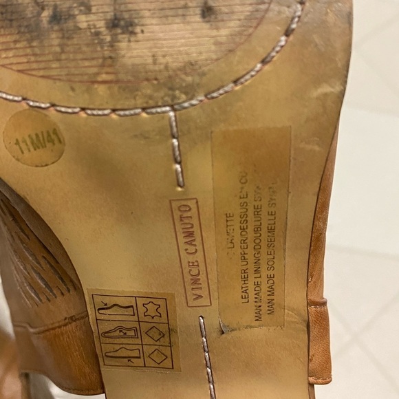 Vince Camuto Lavette Perforated Peep Toe Bootie size 11 - Picture 5 of 6